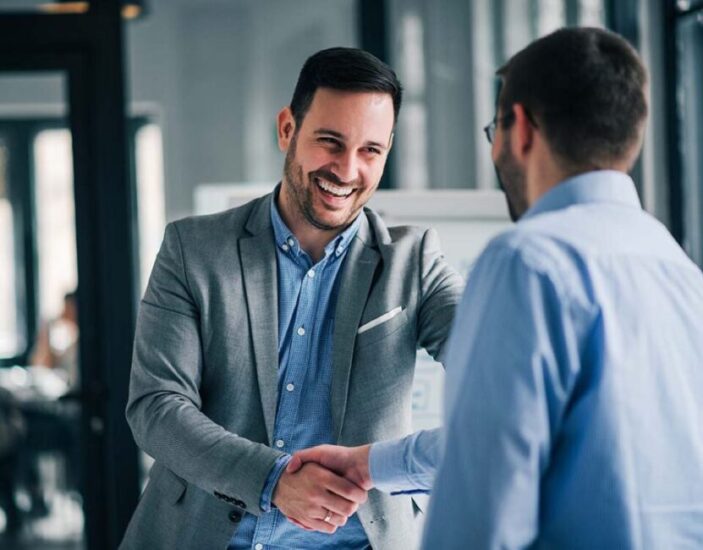 mineral manager business handshake